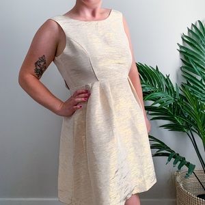 Gold Shimmer Cocktail Dress